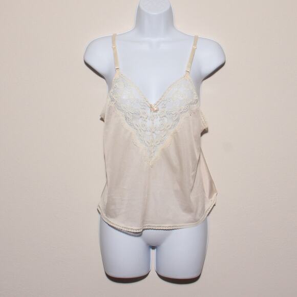 Vintage J.C. Penney Lace camisole Size 34 Made in USA - Picture 1 of 6